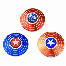 Спиннер из металла три Капитан Америка ручной Спиннер Figet Finger Spiner игрушки для антистресс подарок для детей
