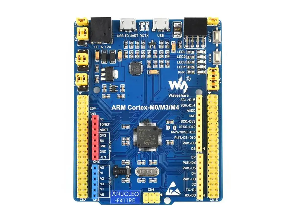 Макетная плата STM32 STM32F411RET6 ARM Cortex M4 XNUCLEO-F411RE поставляется с ST LINK V2 совместимая