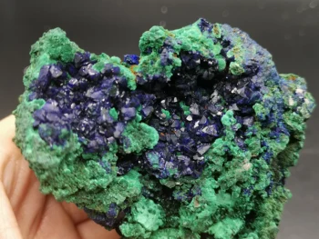 

249.4gRare natural quartz crystal natural azurite Malachite gemstone paragenetic stone aural energy healing mineral samples·