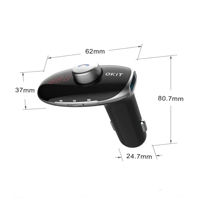2.4A usb зарядка для телефона Bluetooth fm-передатчик Автомобильный Bluetooth 5,0 Hands-Free TF карта плеер Автомобильный комплект зарядные устройства для мобильных телефонов
