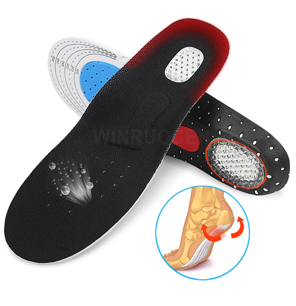 EVA силиконовые колодки для обуви ортопедические стельки дезодорант массаж амортизатор Баскетбол Футбол Стельки ортопедические унисекс