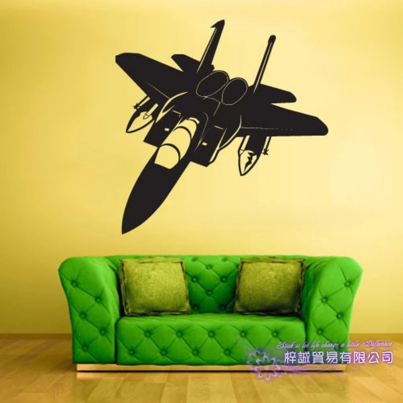 Airplane Sticker Vehicle Decal Classic Aircraft Posters Vinyl Wall Decals Aeroplane Parede Decor Mural Airplane Sticker