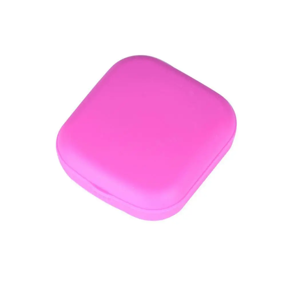 Новая портативная мини-коробка для контактных линз с коробкой Пинцет палочка для жидких Бутылок винт-Топ чехол для контактных линз аксессуары для очков - Цвет: Pink