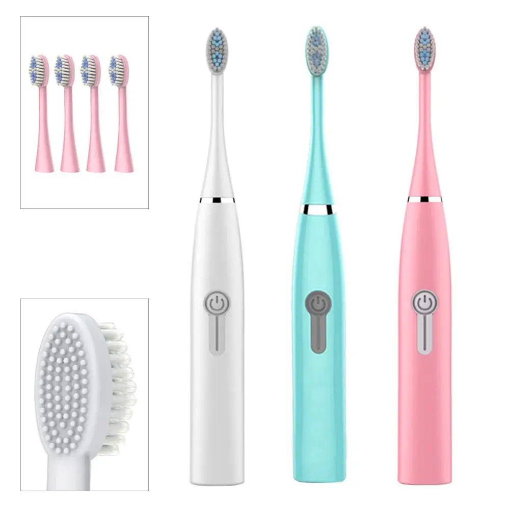 

Sonic Wave Waterproof Electric Toothbrush Sonic Wave Rechargeable Top Quality Smart Chip Toothbrush Head Replaceable Whitening