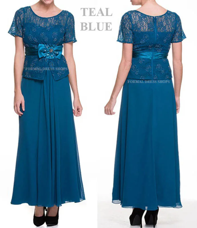 

2016 Seconds Kill Bow Cap Sleeve free Shipping New Formal Groom Evening Gowns Classy Church custom Mother of The Bride Dresses