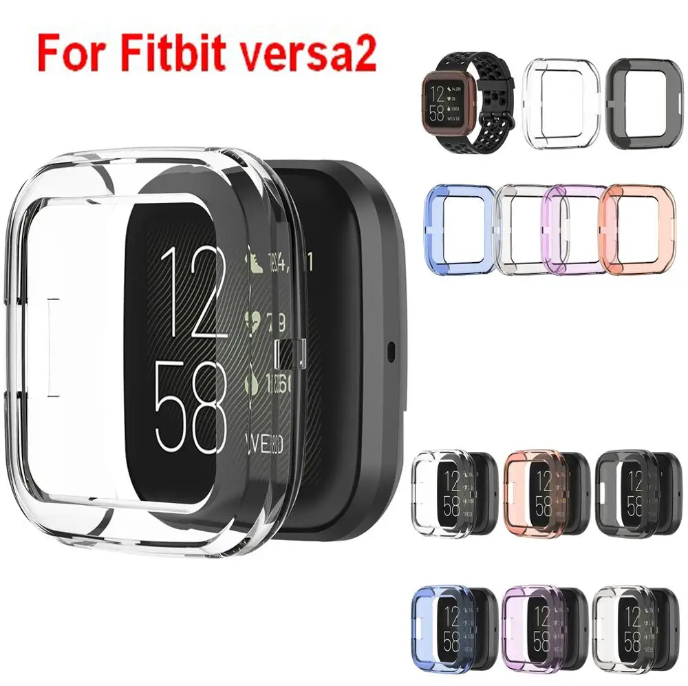 Защитный чехол COMLYO из ТПУ Для Fitbit versa 2 Band мягкий сменный с ремешком Чехол versa2 Warch