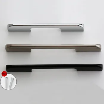 

KK&FING Modern Zinc Aolly Chrome Cabinet Handles Drawer Pulls Kitchen Cupboard Wardrobe Door Knobs Furniture Handle Hardware