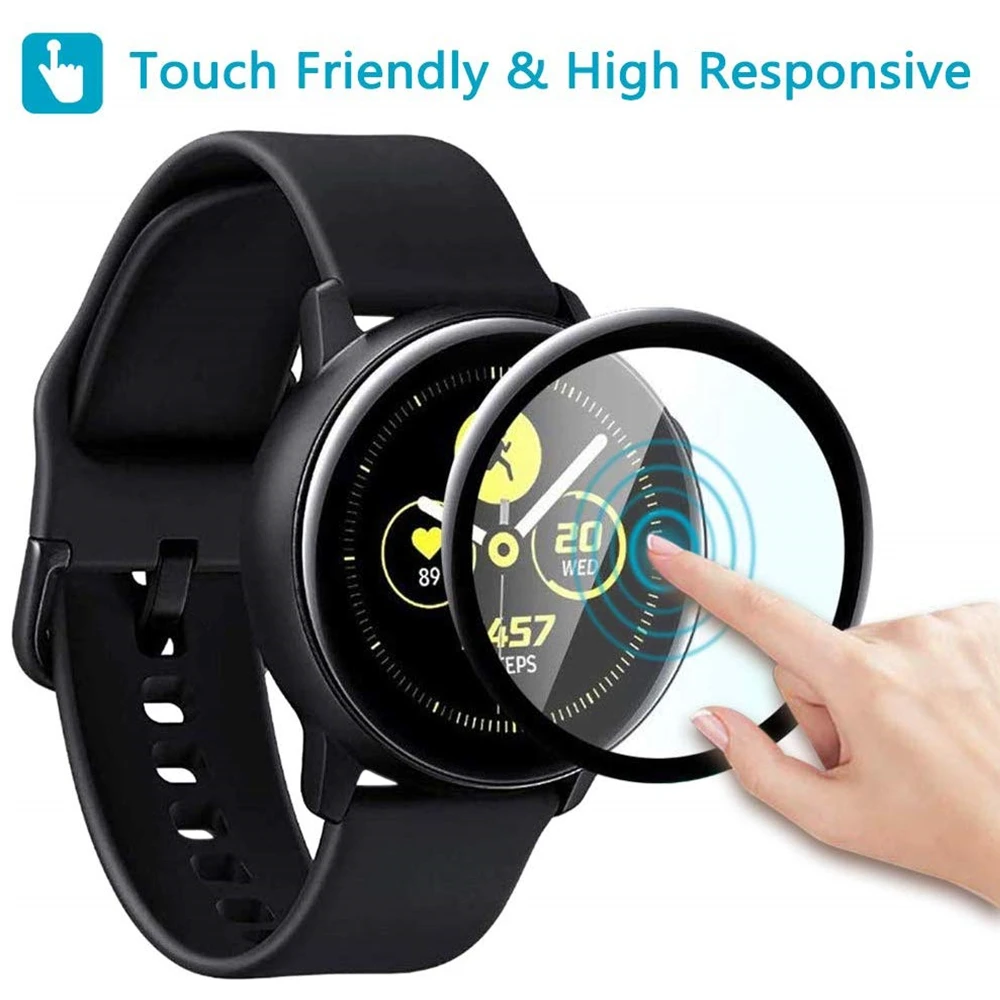 Для Galaxy Watch Active2 44 мм защита экрана полное покрытие закаленное стекло пленка для