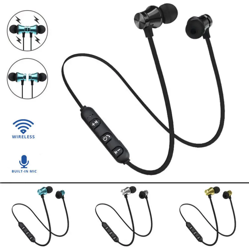 Bluetooth наушники спортивные с шейным ремешком Магнитная Беспроводная гарнитура
