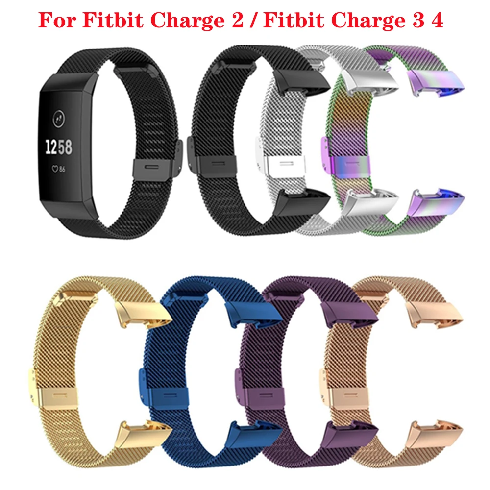 Cinturino In Metallo In Acciaio Inossidabile Per Cinturino Fitbit Charge 2 Cinturino Easyfit Per Cinturino Fitbit Charge 3 4