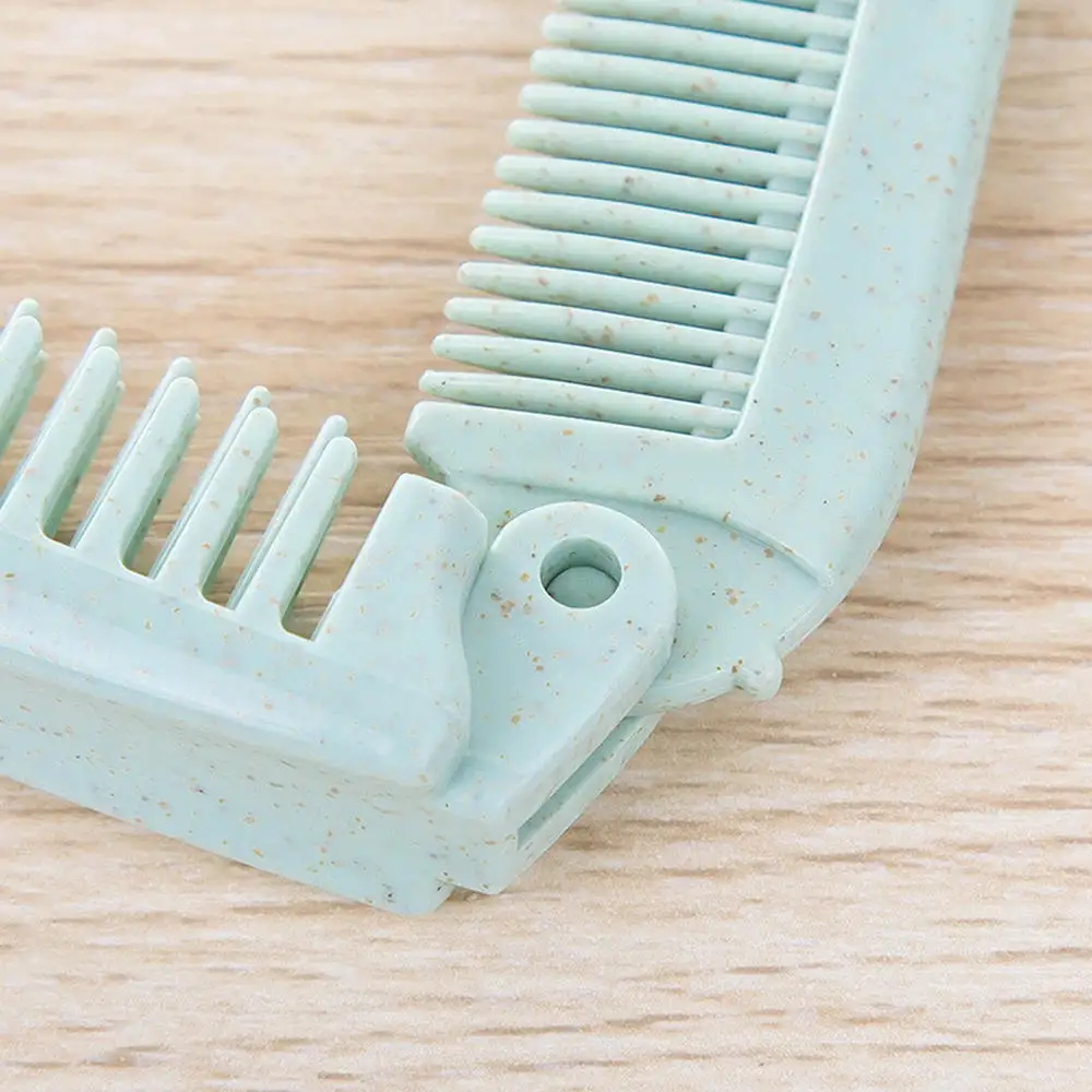 4pcs Portable Folding Hair Brush Hair Comb Anti-static Pocket Comb Travel Care Tool