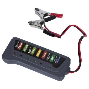 

12V Auto Car Digital Battery Alternator Tester 6 LED Lights Display Diagnostic Tool for Cars Vehicle Motorcycle Batteries