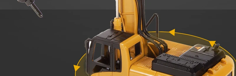 HUI NA TOYS Alloy 1:50 Drill Truck Model Toy Construction Car Breaking Machine Engineering Trucks Collectible Toys For Boys Gift