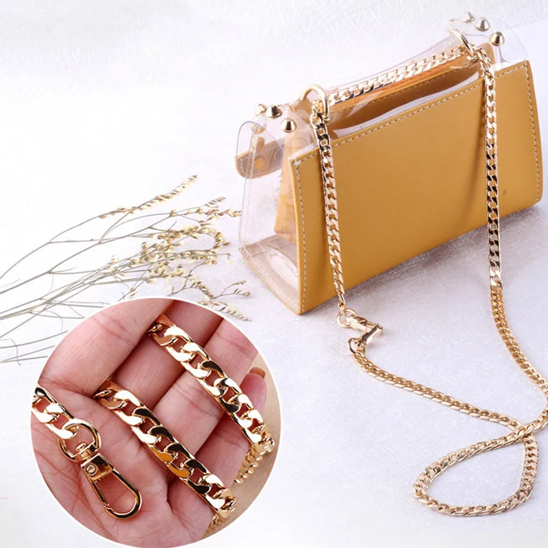 Chain Handbag Chain-Accessories Replacement Shoulder-Bag Metal Purse Silver/black Convenient