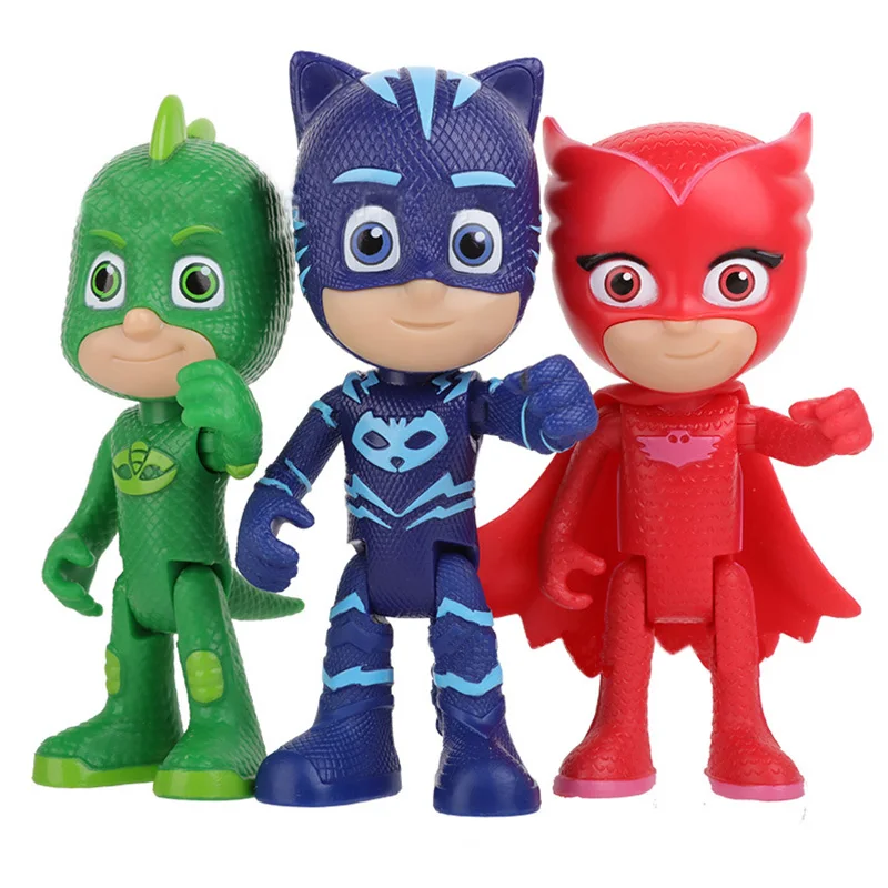 

AULDEY Pajamas Little Hero Anime Celebrity Style Mobile Figurine Cat Boy Owl Women's Fly Wall Man
