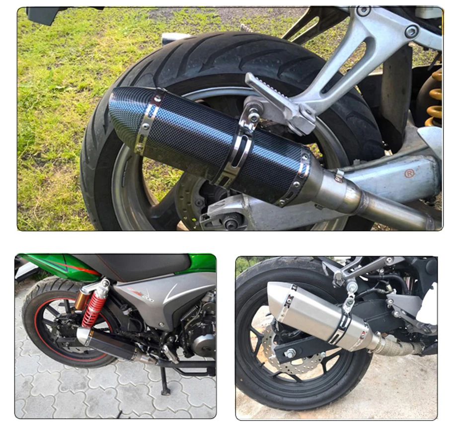 Для Yamaha BMW KTM Kawasaki Suzuki Honda Benelli Ducati 35-51 мм Универсальный мотоцикл выхлоп дБ глушитель мотоциклетные запчасти