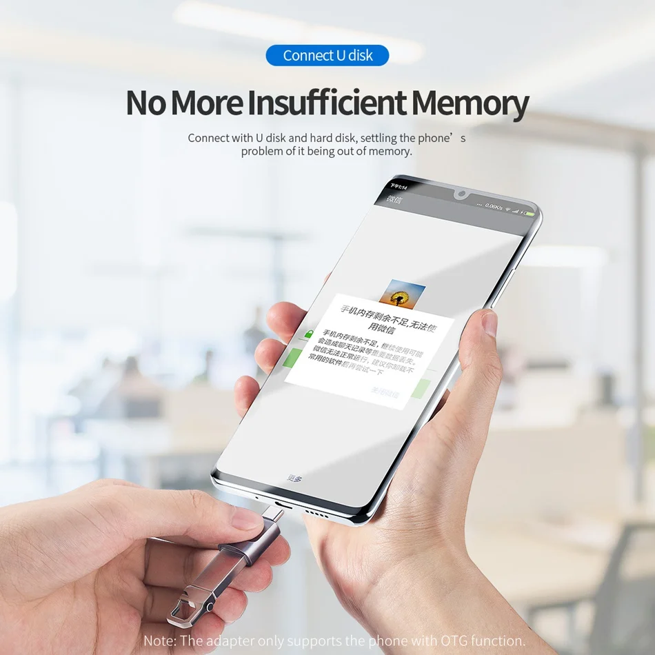 Адаптер Rock OTG usb type C для huawei samsung Xiaomi Redmi Oneplus 7 Pro адаптер type c адаптер USB Tipo C type-c для USB 3,0