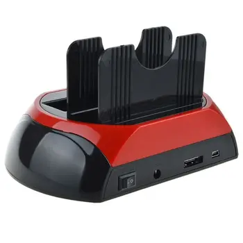 

IDE SATA Dual All In 1 HDD Dock Docking Station Hard Disk Drive Hdd 2.5 3.5 Reader Usb 2.0 US External Box Enclosure Case