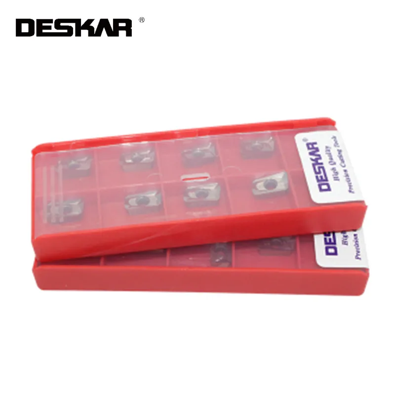 

10PCS DESKAR APKT1135PDER APMT1604PDER K10 Turning Tools Carbide milling Inserts CNC lathe cutter For Aluminum
