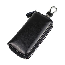 Zuoxiangru мужские кошельки из натуральной кожи для ключей короткая квадратная воловья кожа ID держатель карты молния многофункциональная автомобильная ключница