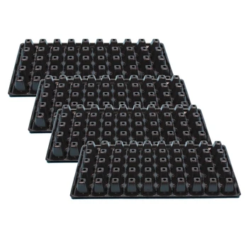 

4PCS 50 Holes for Greenhouse Hydroponic Seedlings to Sprout Thickening Planting Tray Seedling Tray