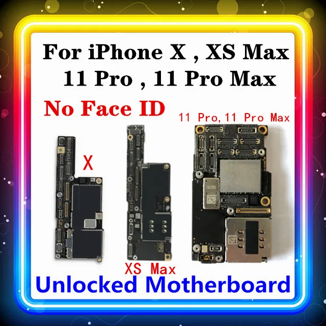 Материнская плата для IPhone X XS MAX оригинальная материнская замены 11 Pro Max без FACE ID