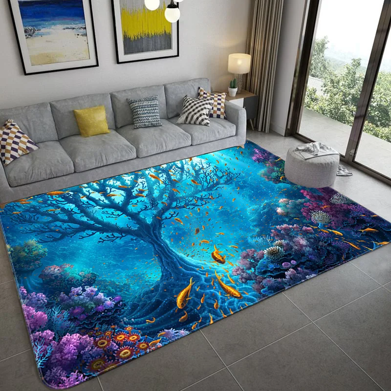 

New Nordic Geometric pattern Carpets for Living Room Bedroom Area Rugs Home Decor Carpet Soft Flannel 3D Printing Child Game Rug