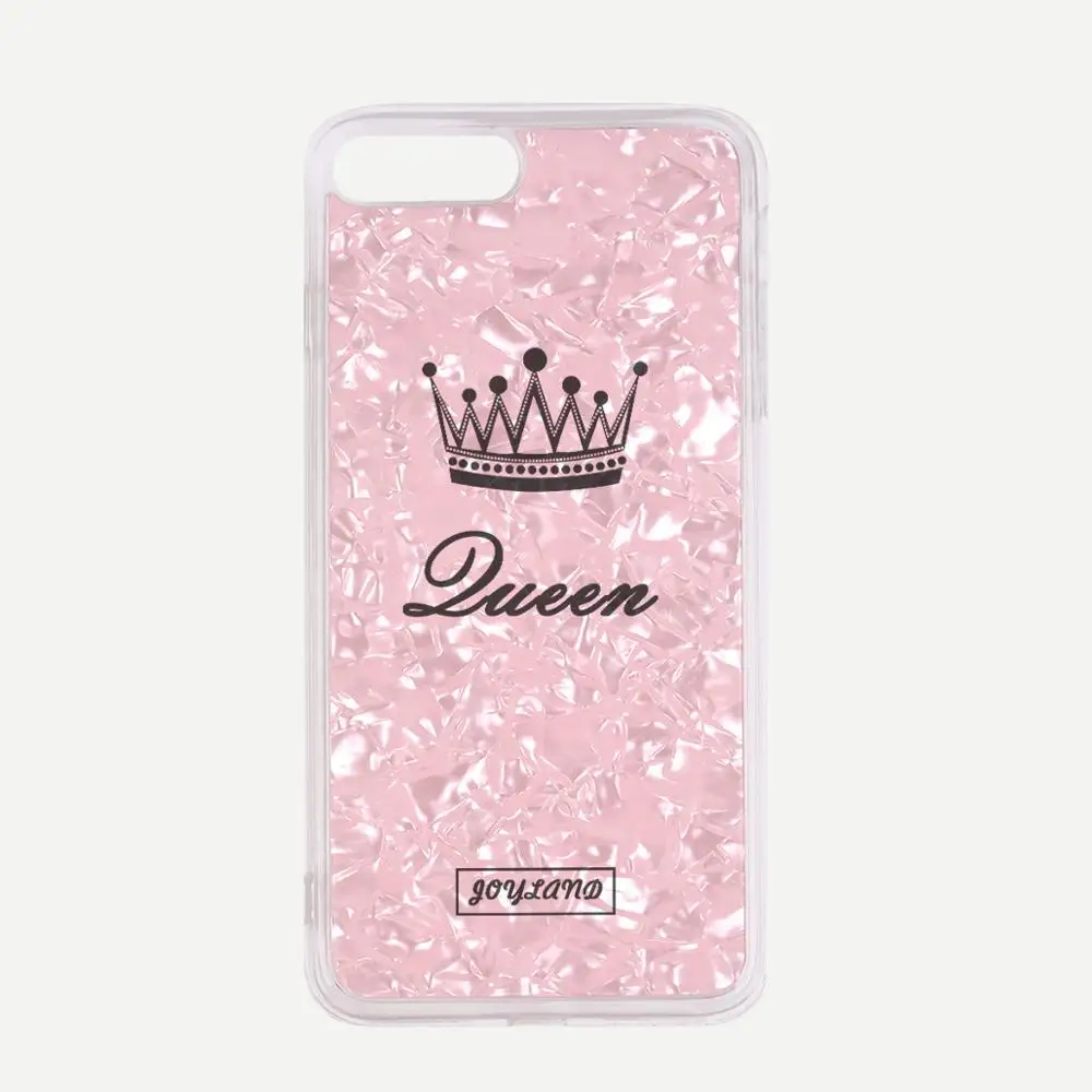DIFFRBEAUTY модный простой Королевский чехол для телефона для iphone 6S чехол для Apple iphone X 6 7 8 Plus чехол Роскошный чехол s Coque - Цвет: Pink