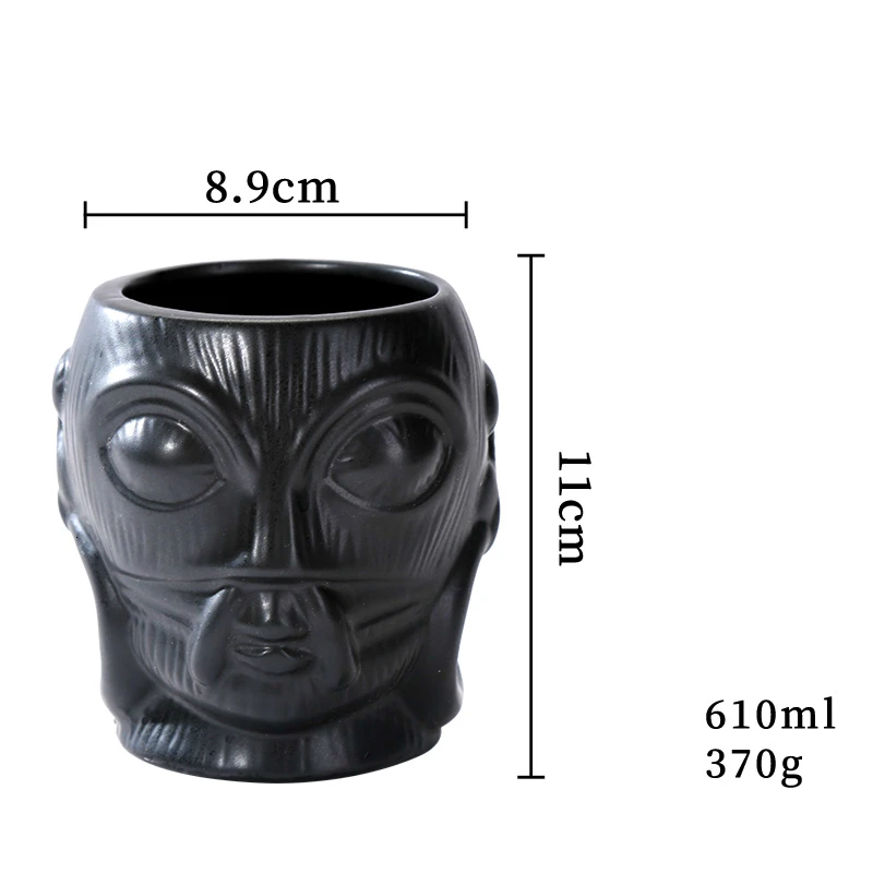 Design 5 Американский стиль Hawaii Tiki кружка индийский идол Тотем статуя череп бар DIY коктейльное стекло смешивание вина смузи чашка миска-контейнер - Цвет: Design 5