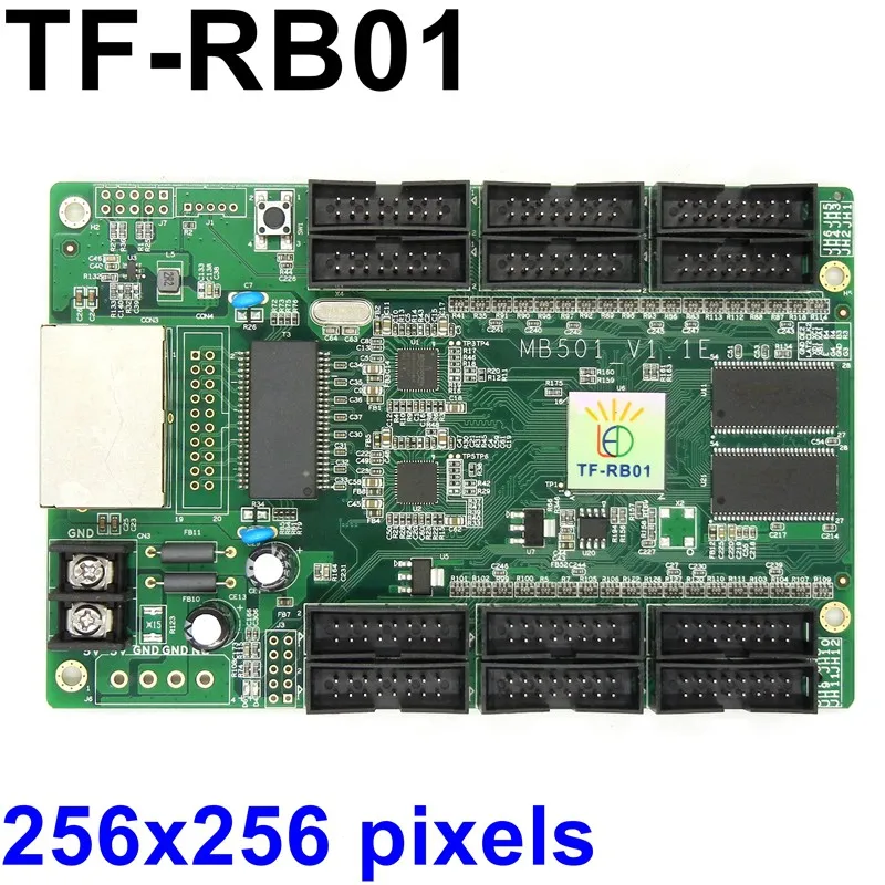 TF-RB01 полноцветный светодиодный экран принимающая карта 256x256 пикселей работать вместе с TF-QB1 TF-QB3 TF-QB5 синхронный 12xhub75e порт