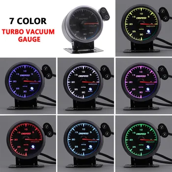 

2'' 52mm Mechanical Vacuum Intake Gauge Digital 7Color LED Display Car Meter 12V LED Display Colorful dial car diagnostic tool