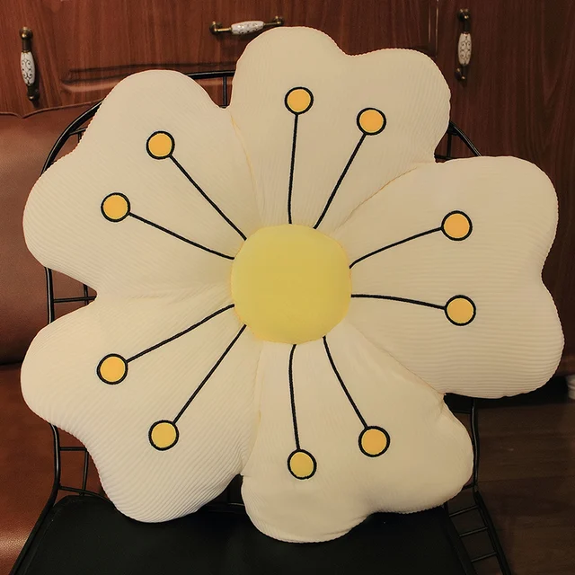 1pc 55cm Colorful Flower Plush Toy Stuffed Plant Doll Cat Pet Chair Cushion Mat Pillow Home Bedroom Car Shop Decor Girls Gift