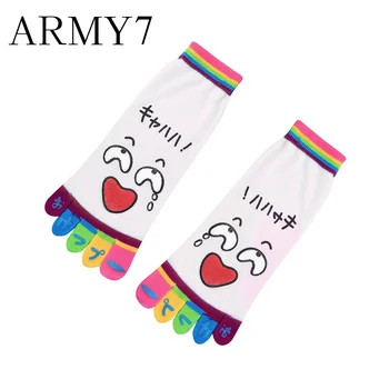 

Cute Cartoon Toe Socks Five Finger Socks Lady Women Girls Cotton Funny Socks Happy Thick Warm Ankle Socks Sleep Floor Socks Soxs