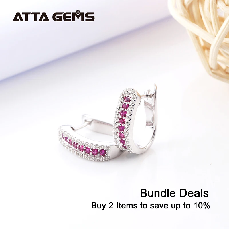 Najtaniej Rubinowy srebrny kolczyk dla kobiet klasyczny Design stworzony rubinowy kamień szlachetny dla członków rodziny prezenty biżuterii najwyższej jakości