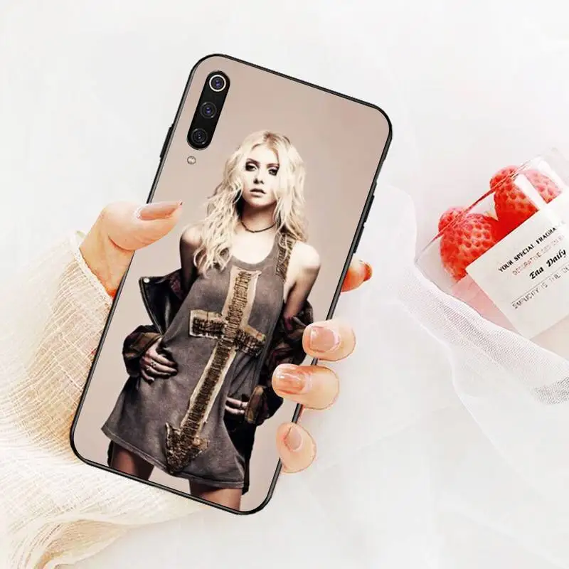 PENGHUWAN Taylor Momsen Xinh Xắn Đen TPU Cao Su Mềm Điện Thoại Bao Da Dành Cho Redmi Note 8 8A 7 6 6A 5 5A 4 4X 4A Đi Pro Plus Thủ xiaomi leather case color