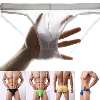 

Sale 1pc Mens Panty Underpants Seamless Breathable Bulge Ice Silk Underwear Briefs