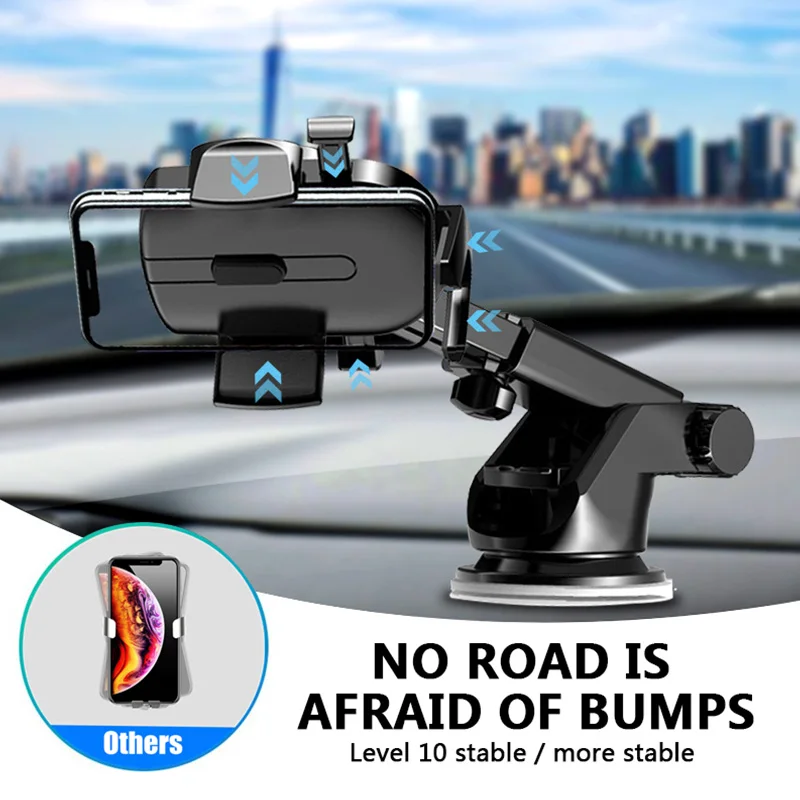 Hút Giá Đỡ Điện Thoại Ô Tô Núi Đứng GPS Telefon Di Động Hỗ Trợ Tế Bào Cho iPhone 12 11 Pro Max X 7 8 plus Xiaomi Redmi Huawei mobile phone stand