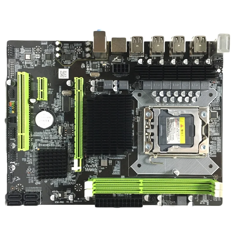 X58 материнская плата Lga 1366 Ddr3 Ecc/Reg Поддержка для Ксеон X5550 X5675 X5680 X5690 E5520 E5540