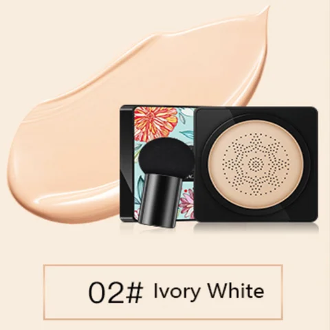 Air Cushion Foundation Mushroom Head CC Cream Concealer Whitening Makeup Cosmetic Waterproof Brighten Face Base Tone