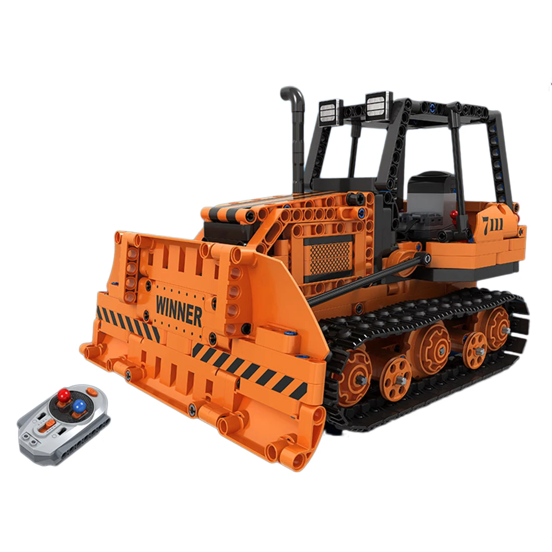 

775 Pcs DIY Building Block RC Bulldozer Construction Model