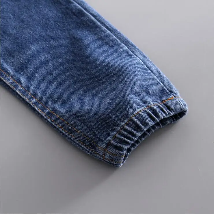 Джинсы для маленьких мальчиков Осенняя детская джинсовая одежда Зимние флисовые джинсовые штаны для малышей Детские джинсы для мальчиков возрастом от 2 до 7 лет