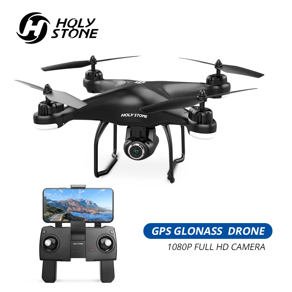 Baratos La piedra sagrada HS120D GPS Drone FPV con 1080p HD Cámara Wifi RC Drones Selfie Me sigue Quadcopter GPS Glonass Quadrocopter pieza de 300M