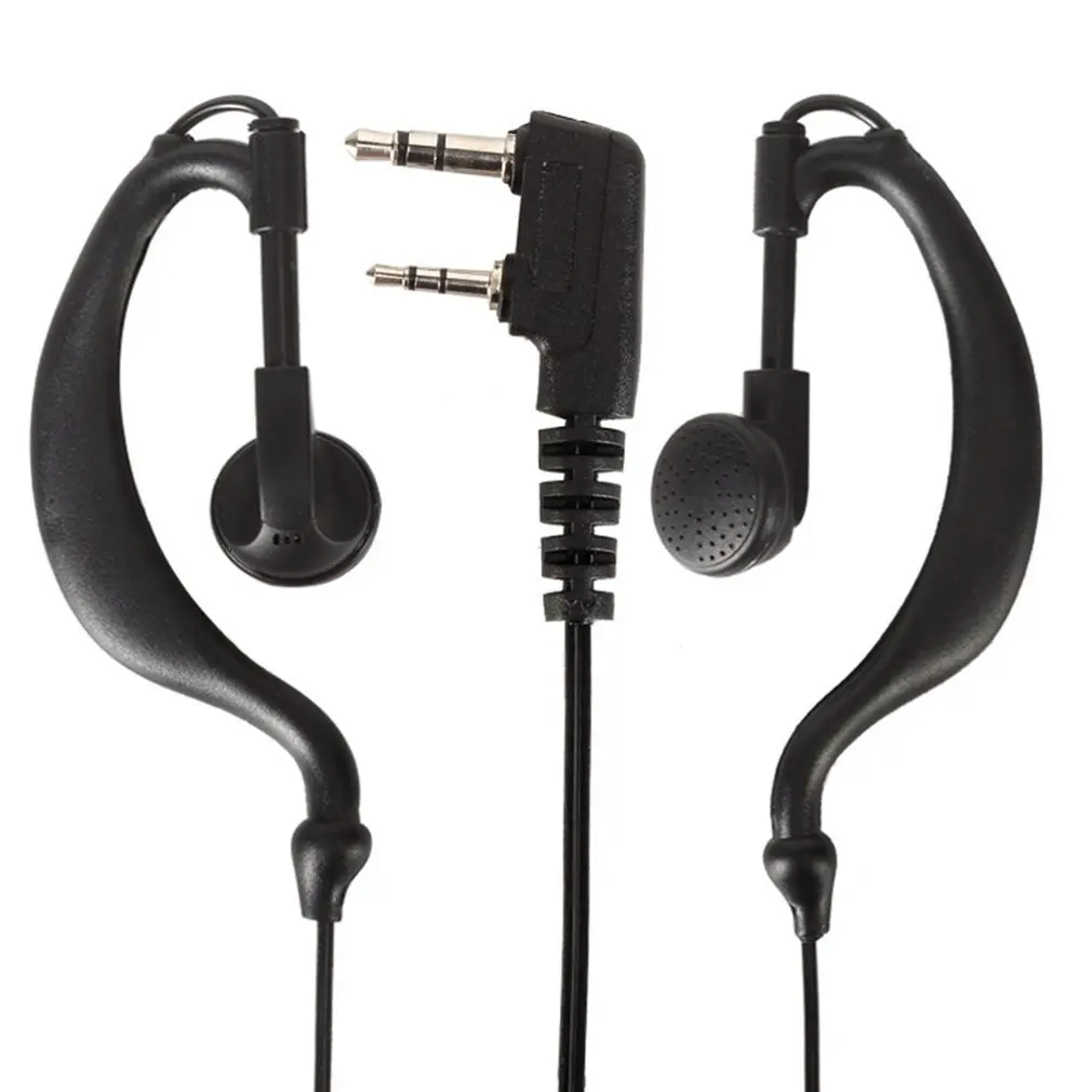 Портативный Mini 2 Pin к Тип заглушка наушник bluetooth гарнитуры проводные наушники с микрофоном Универсальный Ушные крючки для переносного приемо-передатчика