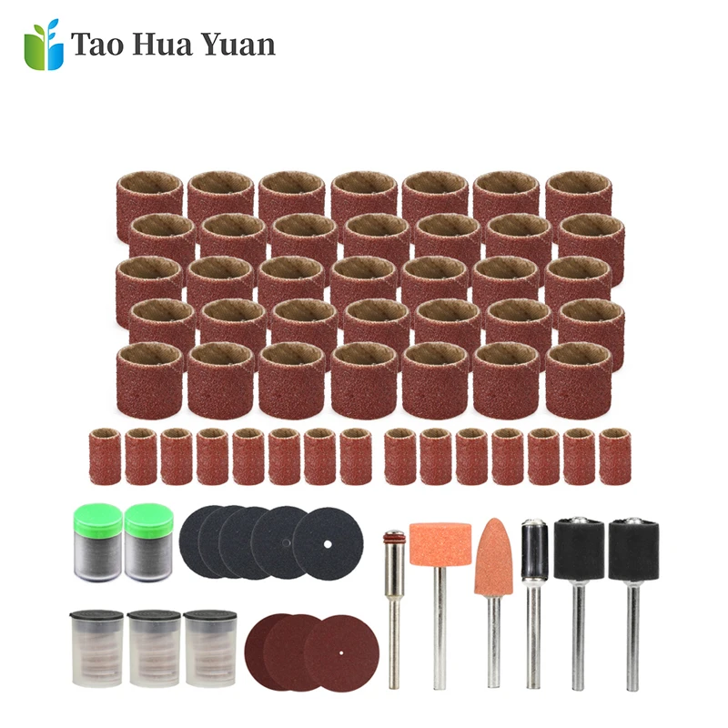 CMCP_206pcs_Drum_Sanding_Kit_Rotary_Tools_Accessories_Set_With_Sanding_Mandrels_Abrasive_Tools_Fo