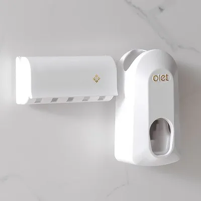 Toothbrush holder 1 Зубная щётка держатель Автоматический Дозатор зубной пасты держатель Аксессуары для ванной комнаты Набор держатель для зубной щетки настенный держатель для ванной комнаты - Цвет: Toothbrush holder 1