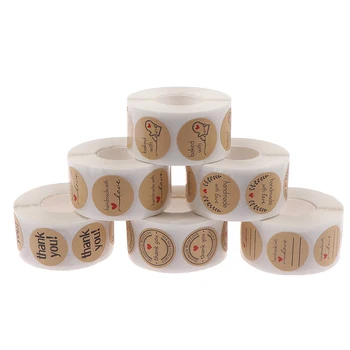 

500Pcs/roll Thank You Sticker For Seal Label Scrapbooking Christmas Sticke Decoration Sticker Stationery Sticker