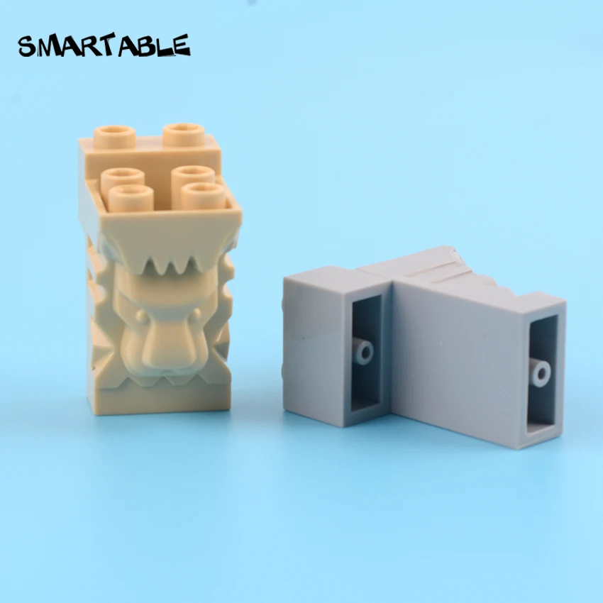 

Smartable Кирпич 2x3x3 со Львиной головой резьба и вырез строительный блок MOC детали игрушки для детей Совместимые 30274/69234 10 шт./лот