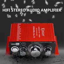 Kinter MA-170 DIY 20 Вт Мини Hifi Усилители звука стерео звук 2,0 канал DC12V тройное управление НЧ алюминиевый корпус Авто