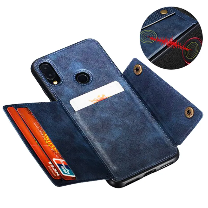 Автомобильный Магнитный кожаный чехол-бумажник на для Xiaomi Redmi note 8 7 Pro Redmi 8A 8 7A Ретро Держатель для карт карман задняя крышка чехлы для Redmi note8 Сяоми ксиоми Редми Ноут 8 7 про Редми 8a 7a 8
