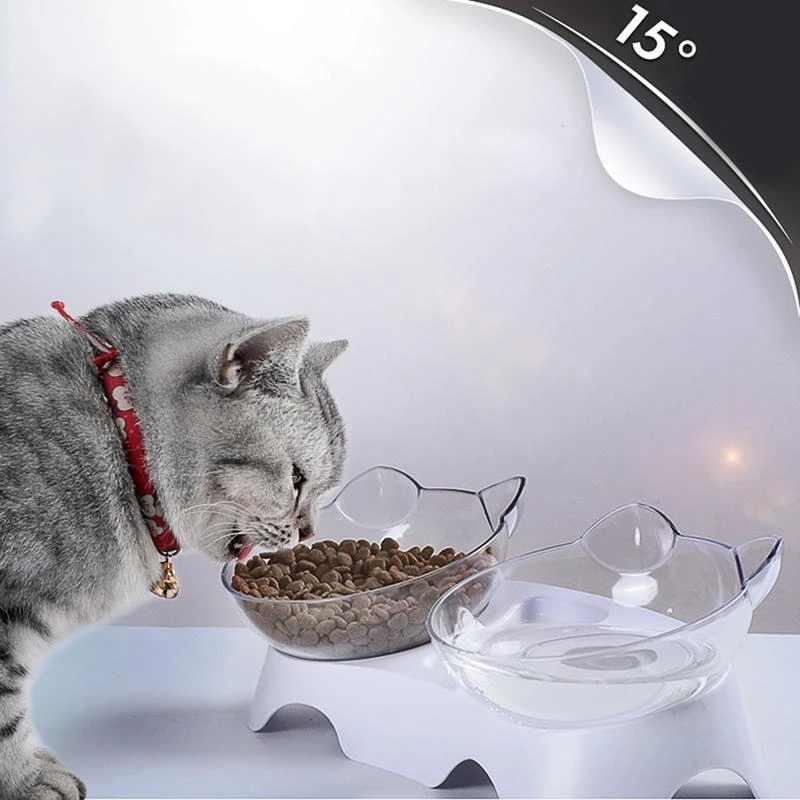 Лучшие кошачьи уши в форме кошачьей чаши косой чаши питьевой фонтан герметичность шейный позвонок Защита шеи для кошек маленькая собака-B